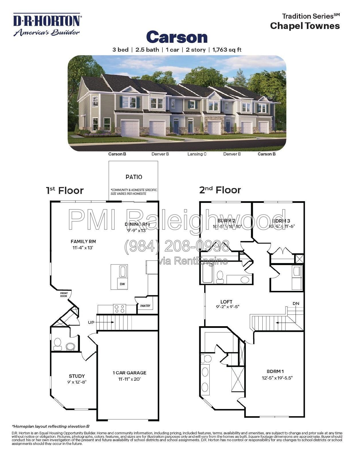 Stylish Corner-Unit 3-Bedroom Townhome with Quartz Kitchen, Loft, Smart-Home Features, Garage & Private Patio property image