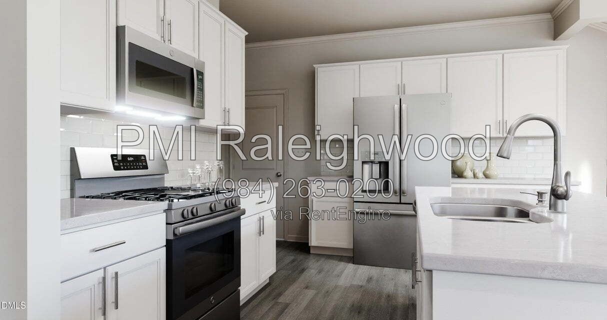 Spacious 4BR corner townhome with open living, modern kitchen, loft, primary suite, 2-car garage & main-floor bedroom/full bath. Community amenities: pool, playground & dog park. property image